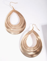 Gold Tear Drop Earrings - link has visual effect only