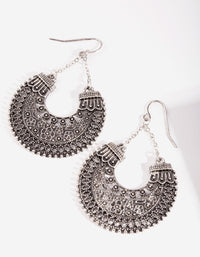 Silver Filigree Drop Earrings - link has visual effect only