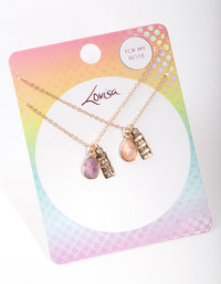 Kids Multi Semi-Precious Necklace 2 Pack - link has visual effect only