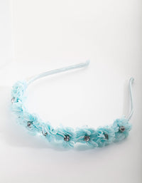 Blue Flower Kids Headband - link has visual effect only