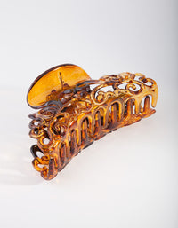 Tortoiseshell Swirl Claw Clip - link has visual effect only