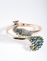 Gold Rainbow Peacock Bangle - link has visual effect only