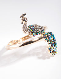 Gold Rainbow Peacock Bangle - link has visual effect only