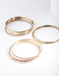 Gold Neutral Multi Bracelet 10 Pack - link has visual effect only