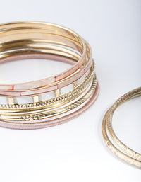 Gold Neutral Multi Bracelet 10 Pack - link has visual effect only