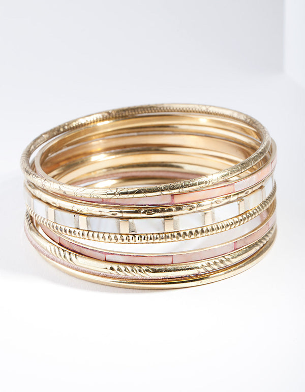 Gold Neutral Multi Bracelet 10 Pack