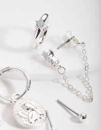 Silver Angel Earring Stack Pack - link has visual effect only