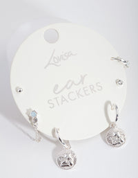 Silver Angel Earring Stack Pack - link has visual effect only