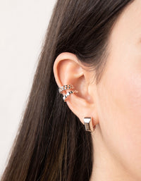 Silver Chain Crawler and Cuff Earring Stack Pack - link has visual effect only