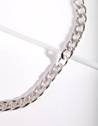 Silver Chunky Chain Anklet - link has visual effect only