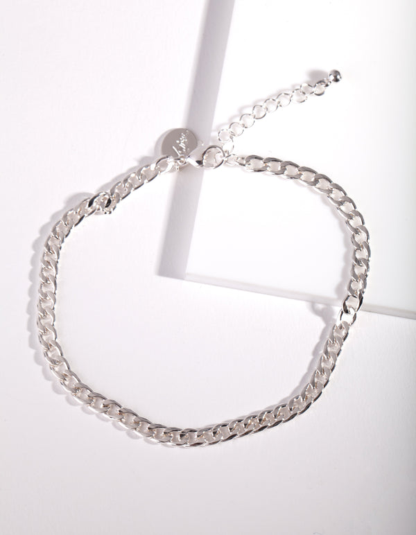 Silver Chunky Chain Anklet