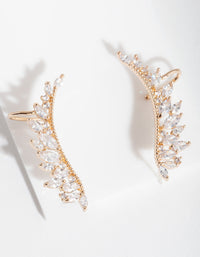 Gold Boho Cubic Zirconia Ear Crawler - link has visual effect only