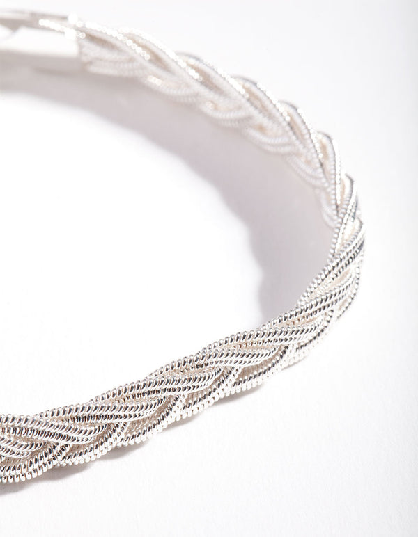 Silver Chain Rope Bracelet