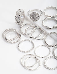 Rhodium Texture 21-Pack Rings - link has visual effect only