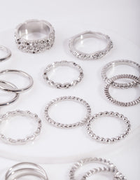 Rhodium Texture 21-Pack Rings - link has visual effect only