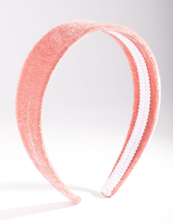 Pink Classic Velvet Headband