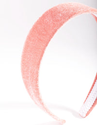 Pink Classic Velvet Headband - link has visual effect only