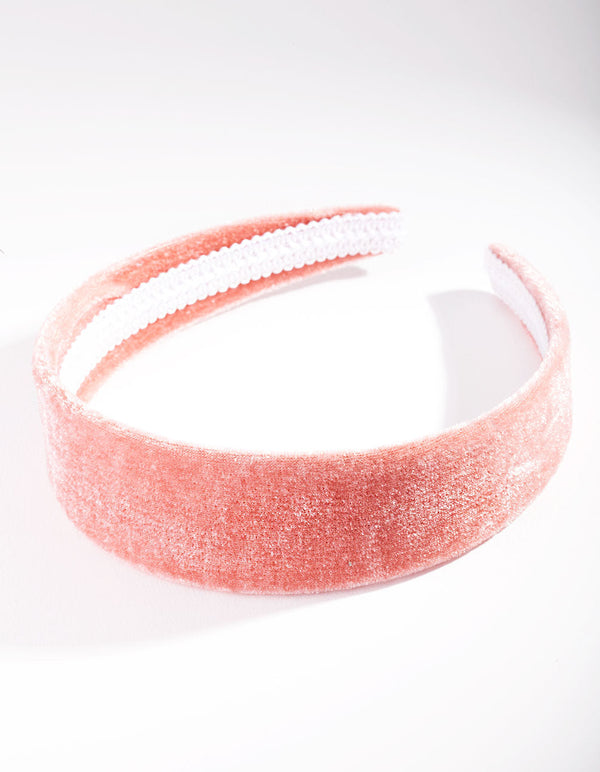 Pink Classic Velvet Headband