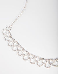 Silver Cupchain Necklace and Earrings Set - link has visual effect only