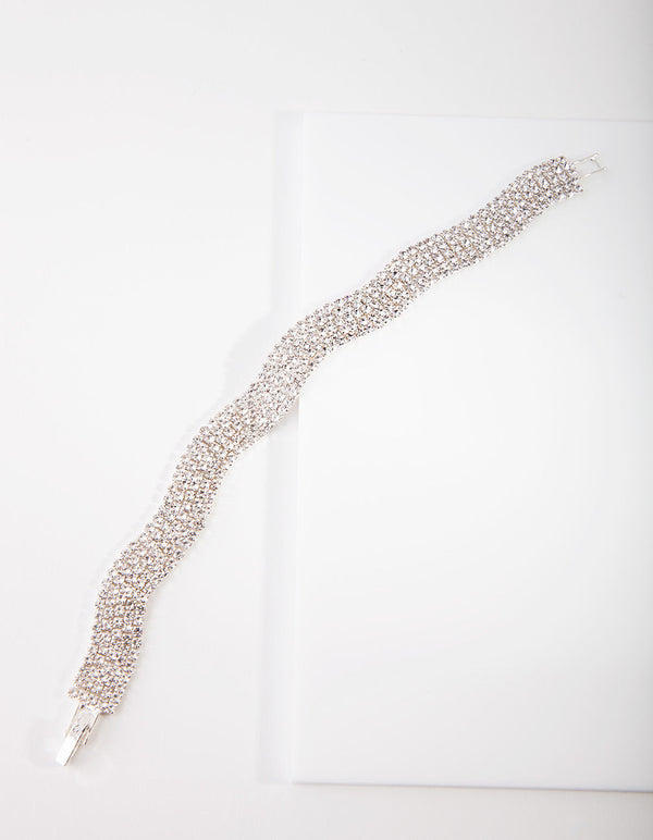 Silver 5 Row Cupchain Bracelet