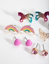 Kids Fairytale Stud Earring 6 Pack - link has visual effect only