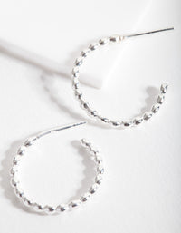 Sterling Silver Twisted Hoop Earrings - link has visual effect only