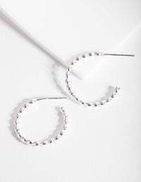 Sterling Silver Twisted Hoop Earrings - link has visual effect only