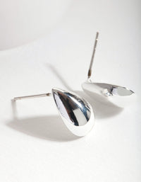 Sterling Silver Statement Teardrop Stud Earrings - link has visual effect only