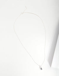 Sterling Silver Statement Teardrop Necklace - link has visual effect only
