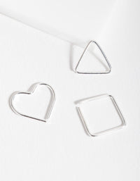 Sterling Silver Nose Ring Shape Pack - link has visual effect only