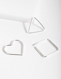 Sterling Silver Nose Ring Shape Pack - link has visual effect only