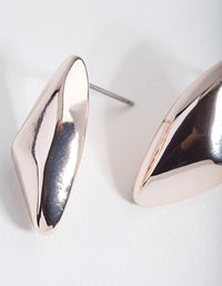 Rose Gold Triangle Stud Earrings - link has visual effect only