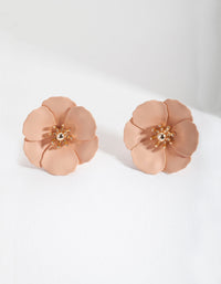 Blush Layered Petal Earrings - link has visual effect only
