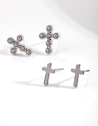Silver Stud Pack Earring - link has visual effect only