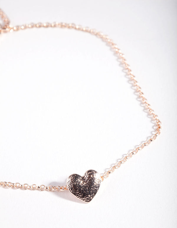 Mixed Metal Open Heart Bracelet 2 Pack