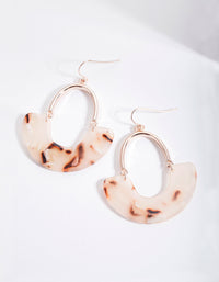 Pink Acrylic Arch Earrings - link has visual effect only