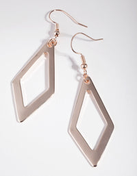 Rose Gold Simple Shape Earrings - link has visual effect only