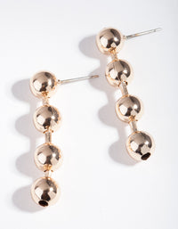 Gold Clean Ball Drop Earrings - link has visual effect only