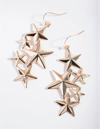 Gold Superstar Drop Earrings - link has visual effect only