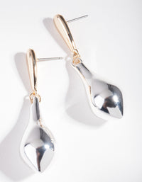 Mixed Metal Vase Bauble Earrings - link has visual effect only