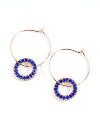 Blue Charm Drop Earrings - link has visual effect only