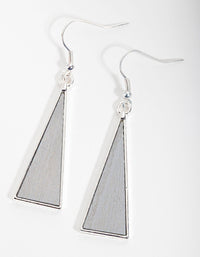 Grey Triangle Drop Earrings - link has visual effect only