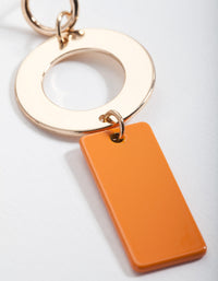 Orange Crc Drop Earrings - link has visual effect only