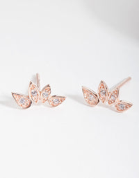 Rose Gold Plated Sterling Silver Pear Crawler Earrings - link has visual effect only
