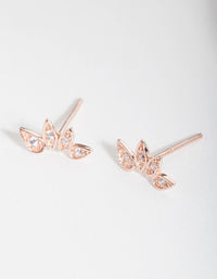 Rose Gold Plated Sterling Silver Pear Crawler Earrings - link has visual effect only