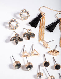 Black Tassel Earring 12 Pack - link has visual effect only