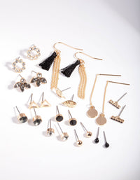 Black Tassel Earring 12 Pack - link has visual effect only