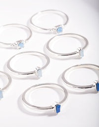 Silver Classic Opal Ring Pack - link has visual effect only