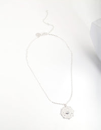 Silver Eye Medallion Necklace - link has visual effect only
