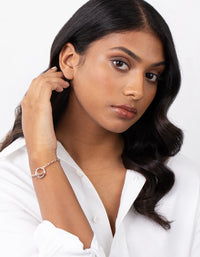 Real Rose Gold Plated Foxtail Bracelet - link has visual effect only